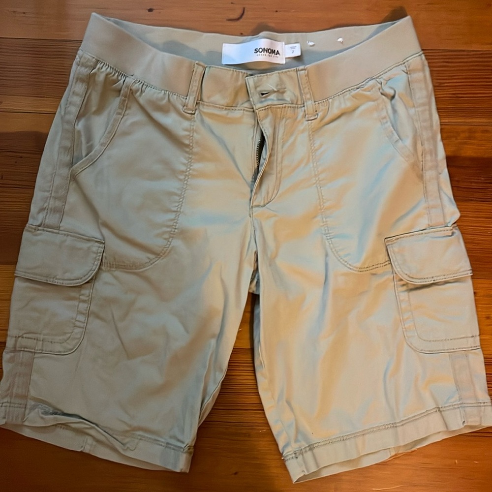 Sonoma Good for Life Tan Cargo Shorts Women’s size 2.